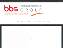 Tablet Screenshot of bbscommunications.com.au